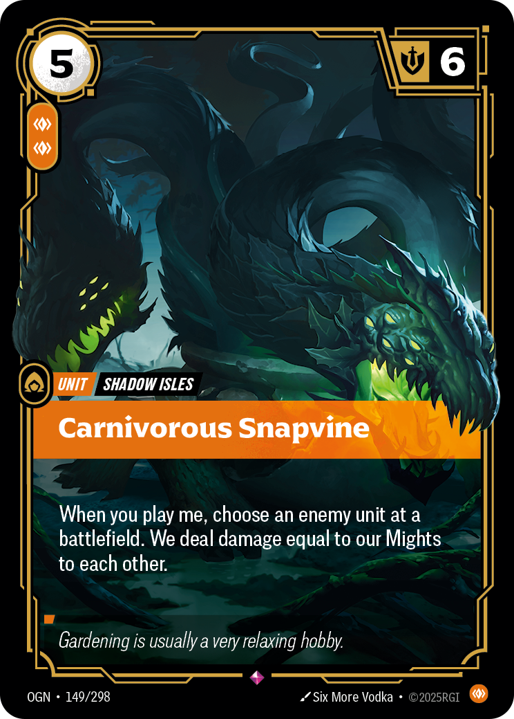 Carnivorous Snapvine - OGN 149/298 Chinese Version