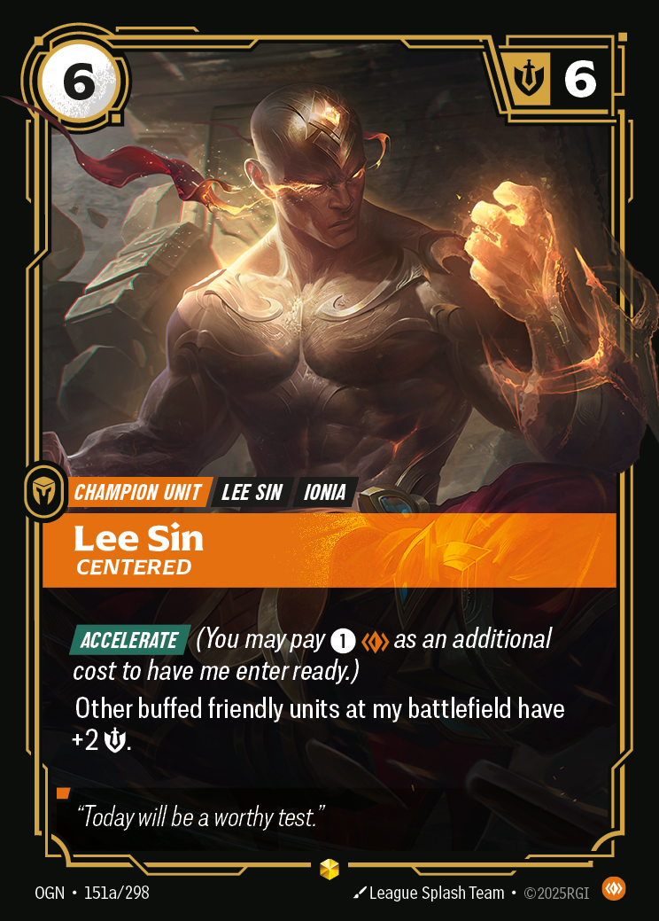 Lee Sin - OGN 151a/298 Chinese Version