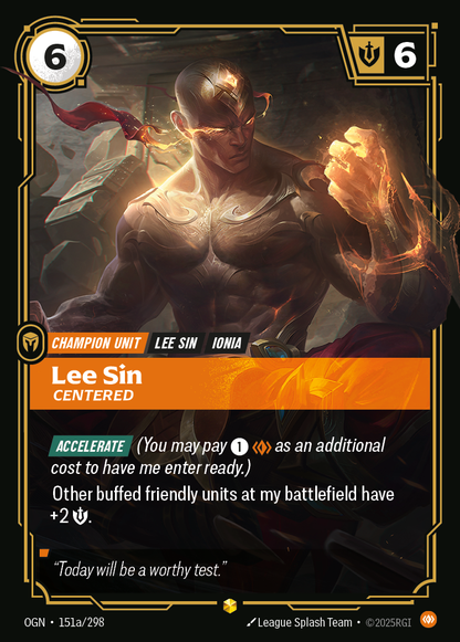 Lee Sin - OGN 151a/298 Chinese Version