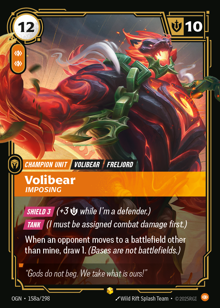 Volibear - OGN 158a/298 Chinese Version