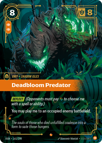 Deadbloom Predator - OGN 161/298 Chinese Version