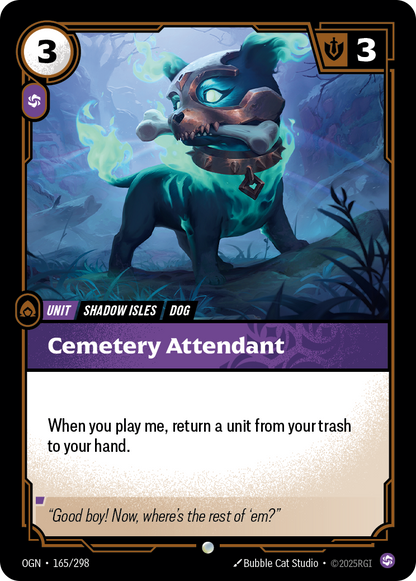 Cemetery Attendant - OGN 165/298 Chinese Version