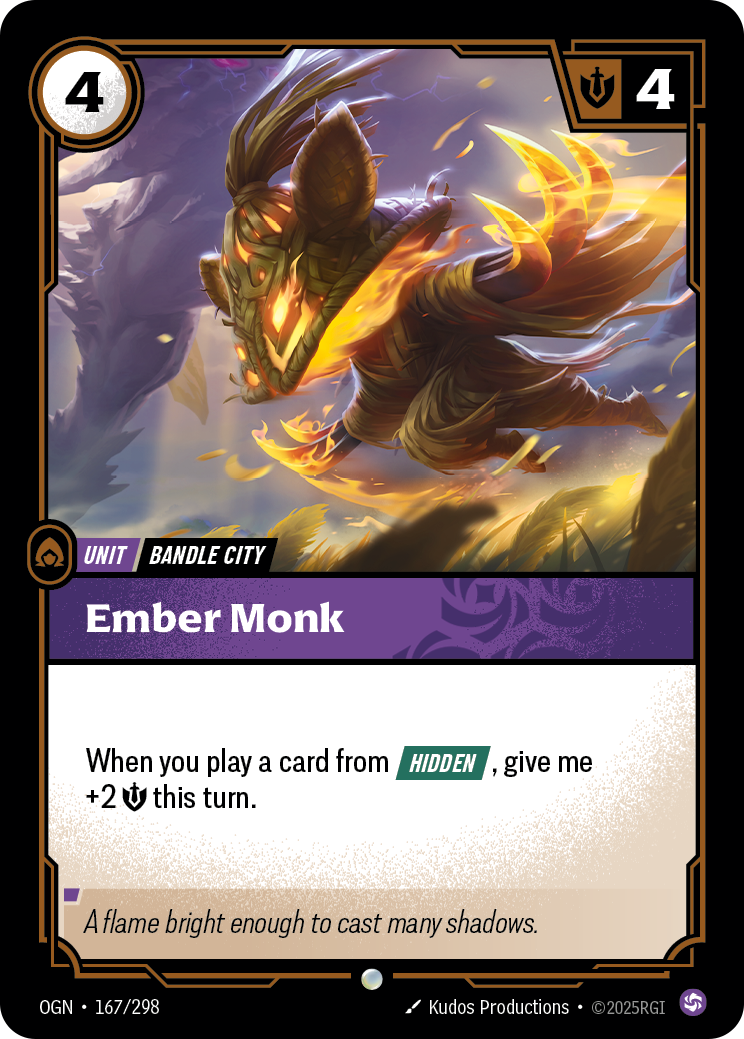 Ember Monk - OGN 167/298 Chinese Version