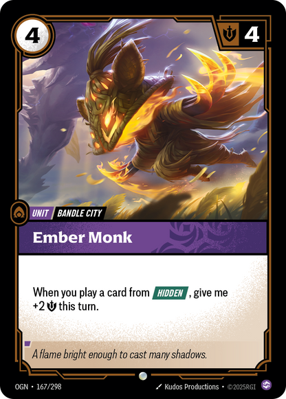 Ember Monk - OGN 167/298 Chinese Version