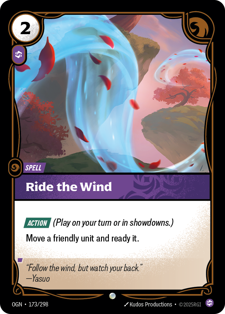 Ride the Wind - OGN 173/298 Chinese Version
