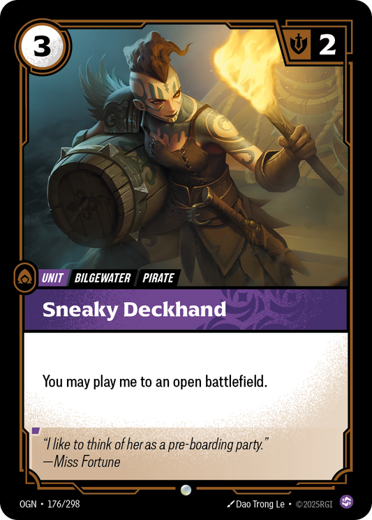 Sneaky Deckhand - OGN 176/298 Chinese Version