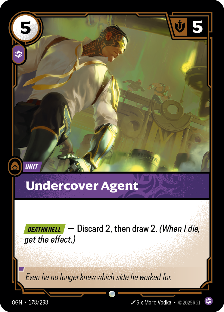 Undercover Agent - OGN 178/298 Chinese Version