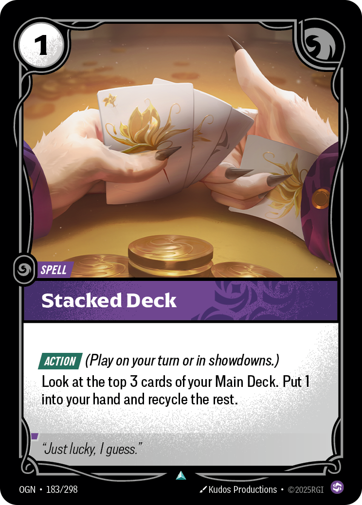 Stacked Deck - OGN 183/298 Chinese Version