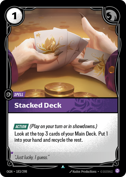 Stacked Deck - OGN 183/298 Chinese Version