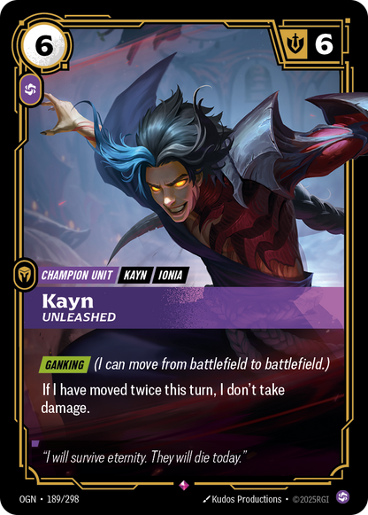 Kayn - OGN 189/298 Chinese Version