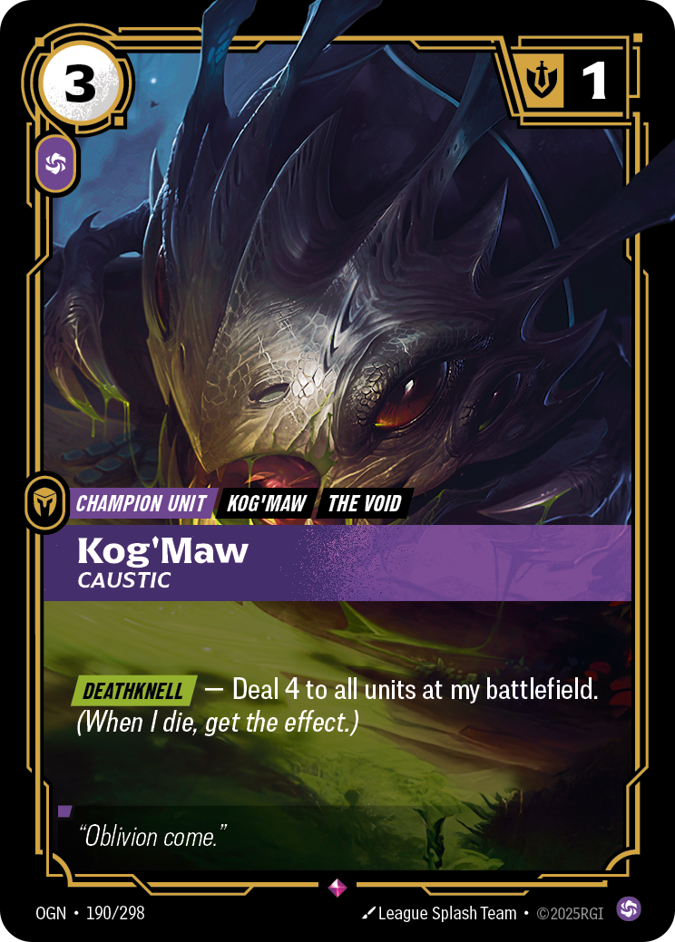 Kog'Maw - OGN 190/298 Chinese Version