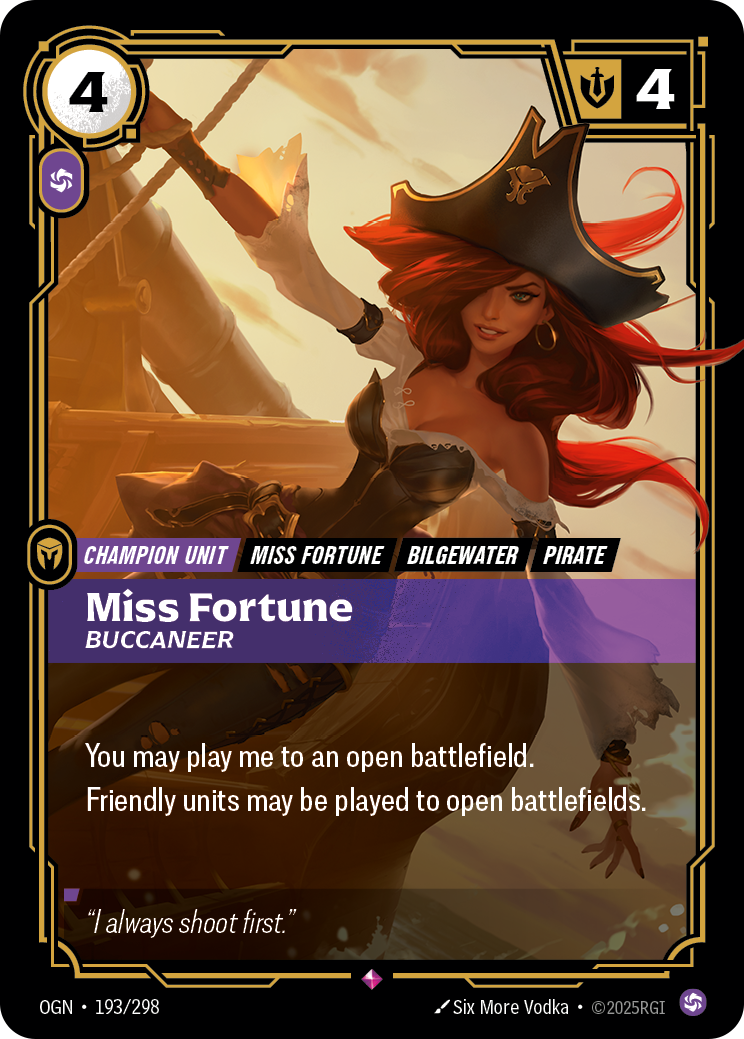 Miss Fortune - OGN 193/298 Chinese Version