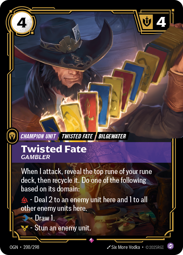 Twisted Fate - OGN 200/298 Chinese Version