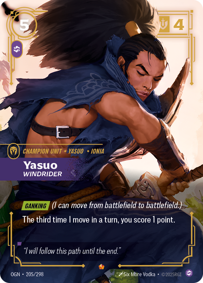 Yasuo - OGN 205/298 Chinese Version