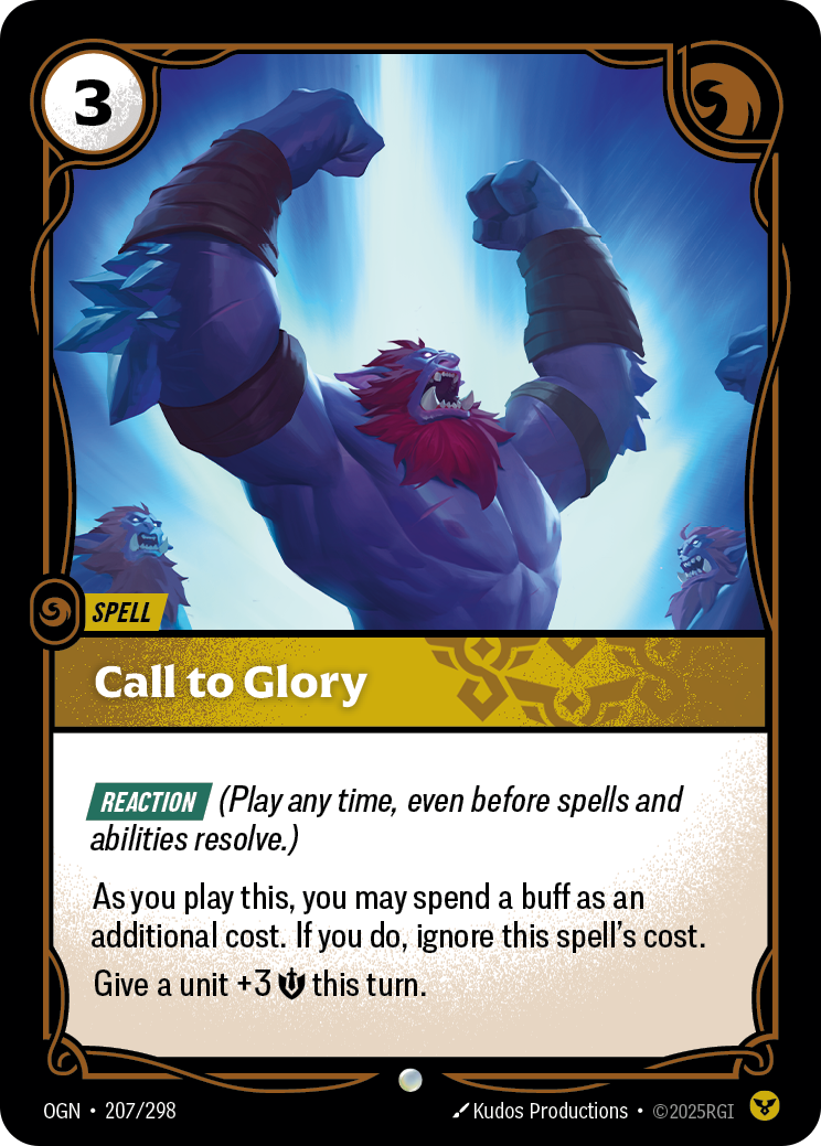 Call to Glory - OGN 207/298 Chinese Version