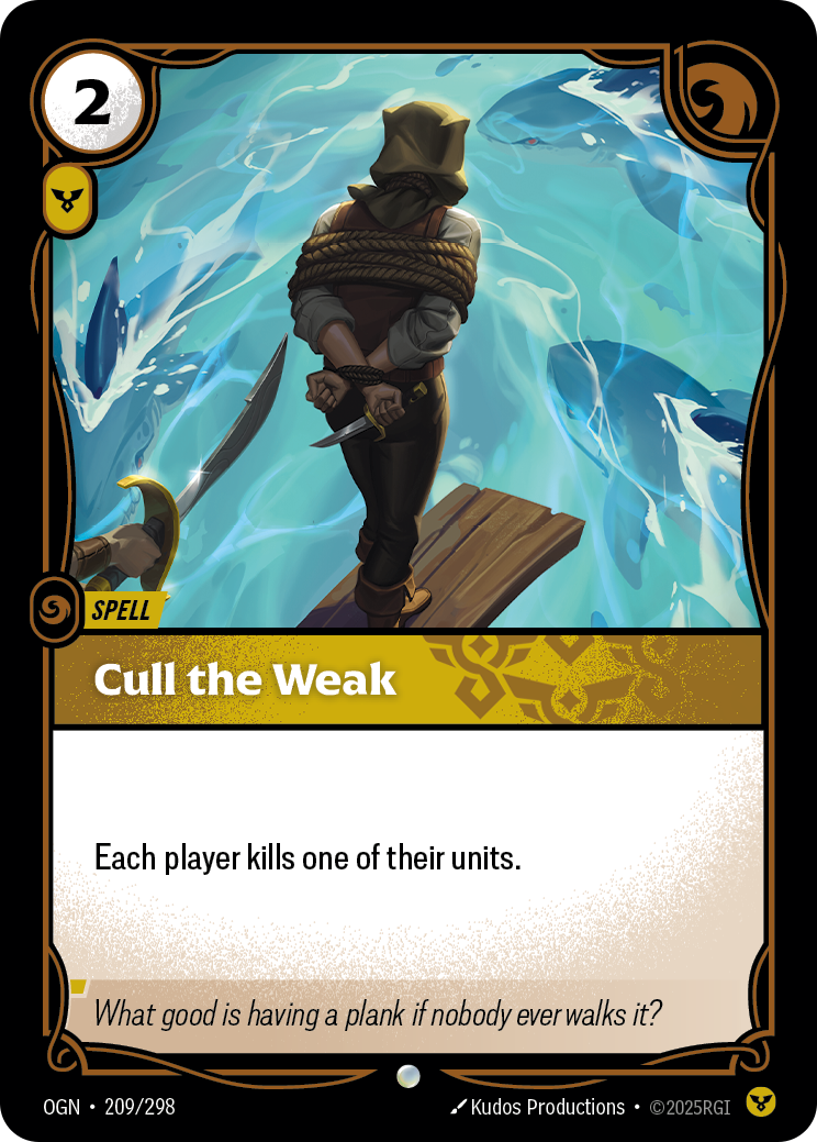 Cull the Weak - OGN 209/298 Chinese Version