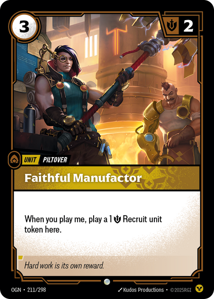 Faithful Manufactor - OGN 211/298 Chinese Version