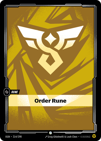 Order Rune - OGN 214/298 Chinese Version