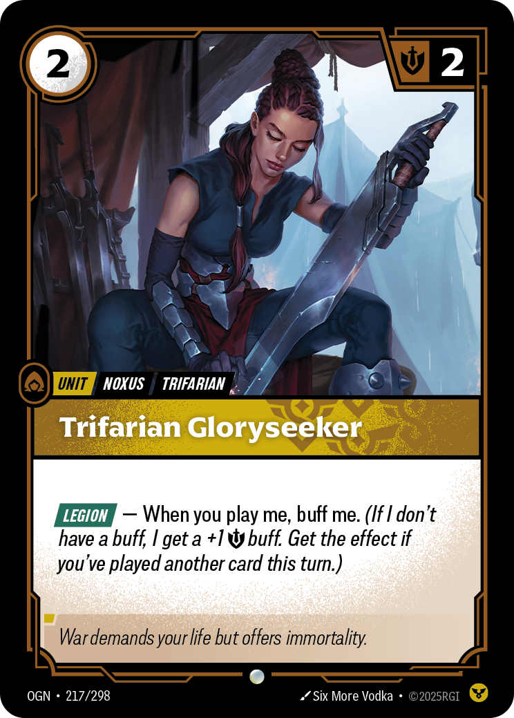 Trifarian Gloryseeker - OGN 217/298 Chinese Version