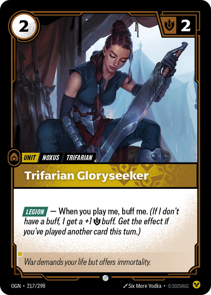 Trifarian Gloryseeker - OGN 217/298 Chinese Version