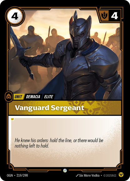 Vanguard Sergeant - OGN 219/298 Chinese Version