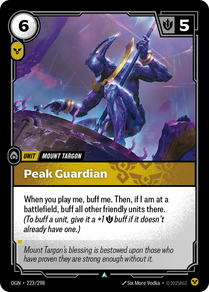 Peak Guardian - OGN 223/298 Chinese Version