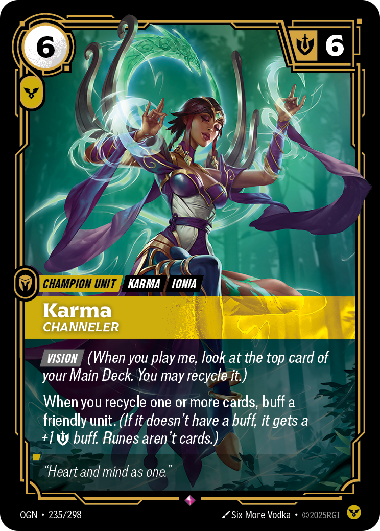 Karma (Channeler) - OGN 235/298 Chinese Version