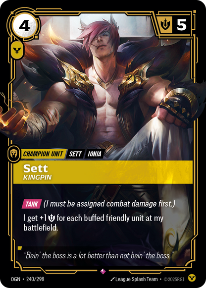 Sett (Kingpin) - OGN 240/298 Chinese Version