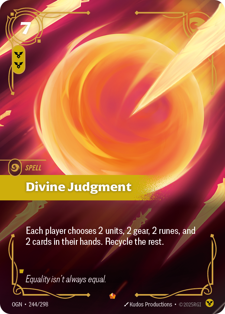 Divine Judgment - OGN 244/298 Chinese Version