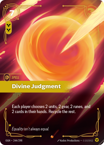 Divine Judgment - OGN 244/298 Chinese Version