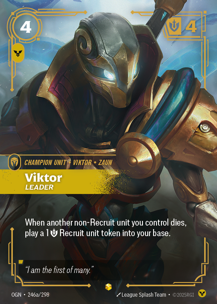 Viktor (Leader) (Alt Art) - OGN 246a/298 Chinese Version
