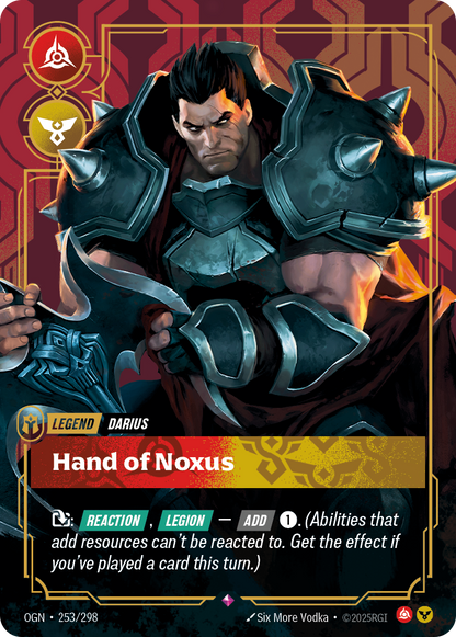 Darius - Hand of Noxus - OGN 253/298 Chinese Version