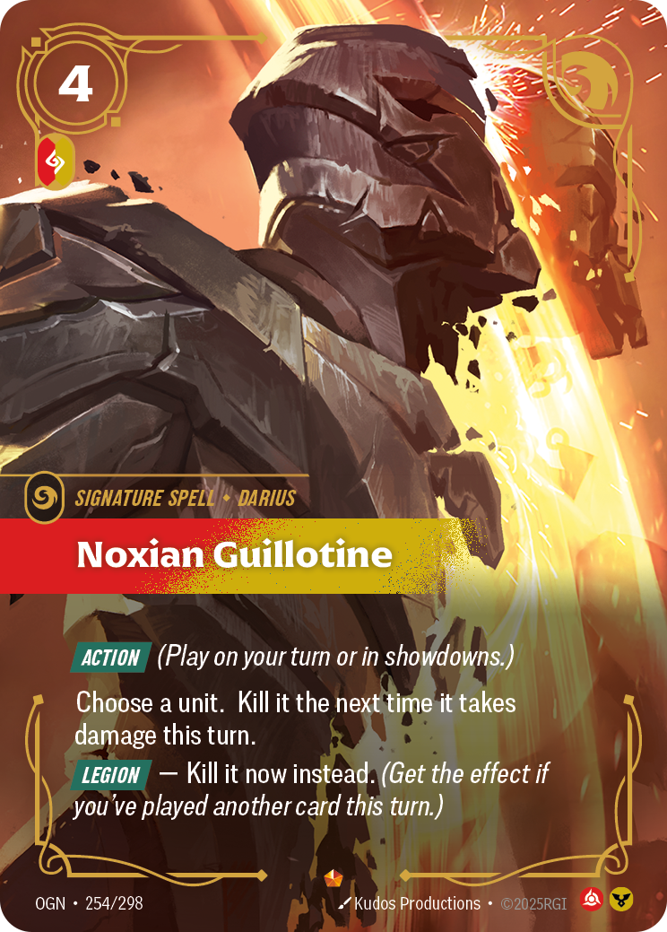 Noxian Guillotine - OGN 254/298 Chinese Version