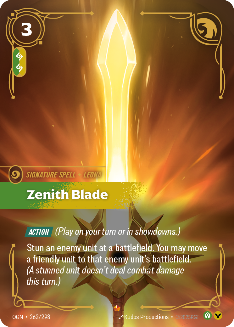 Zenith Blade - OGN 262/298 Chinese Version