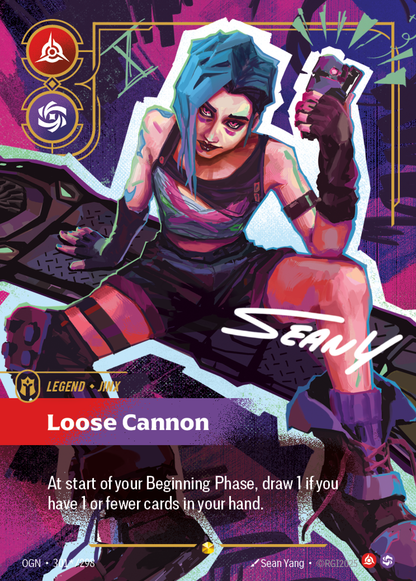 Jinx - Loose Cannon - OGN 301★/298 Signature Chinese Version