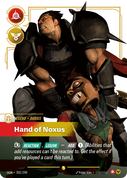 Darius - Hand of Noxus - OGN 302/298 Chinese Version