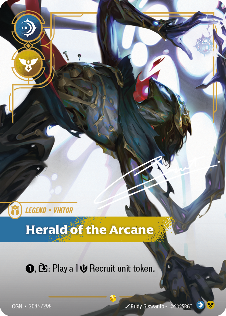Viktor - Herald of the Arcane - OGN 308★/298 Signature Chinese Version