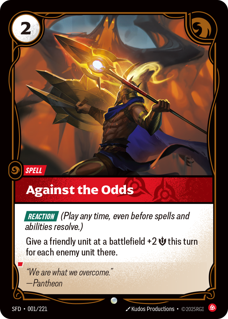 Against the Odds - SFD 001/221 Chinese Version