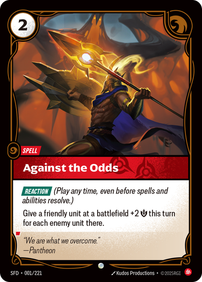 Against the Odds - SFD 001/221 Chinese Version