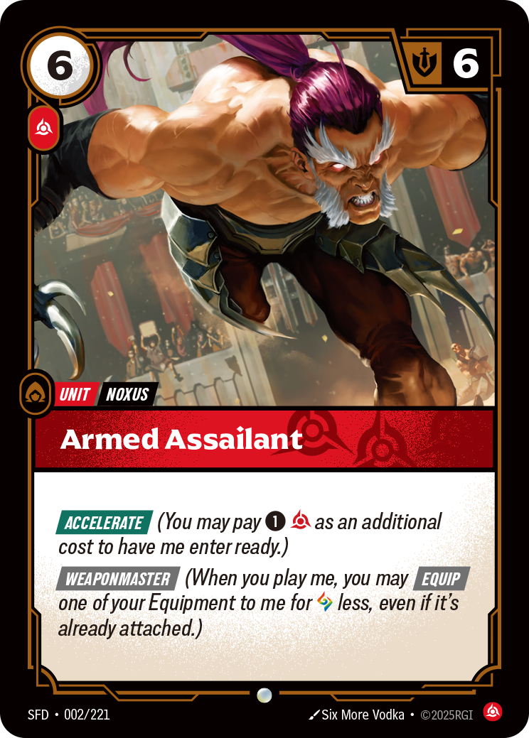 Armed Assailant - SFD 002/221 Chinese Version