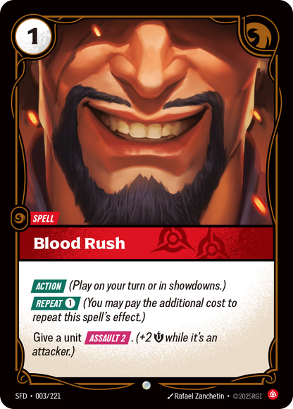 Blood Rush - SFD 003/221 Chinese Version