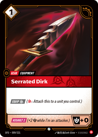 Serrated Dirk - SFD 009/221 Chinese Version