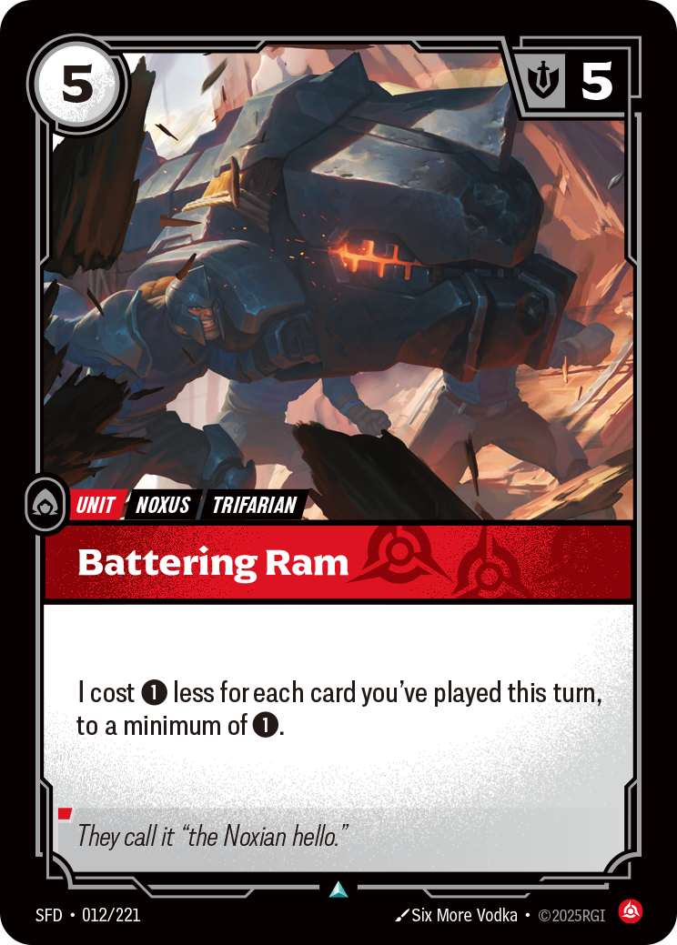 Battering Ram - SFD 012/221 Chinese Version