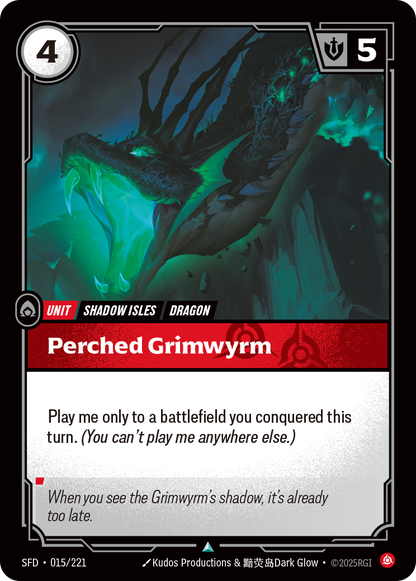 Perched Grimwyrm - SFD 015/221 Chinese Version