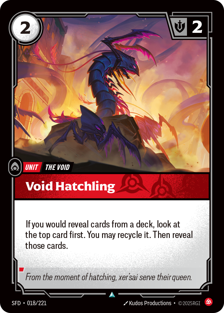 Void Hatchling - SFD 018/221 Chinese Version