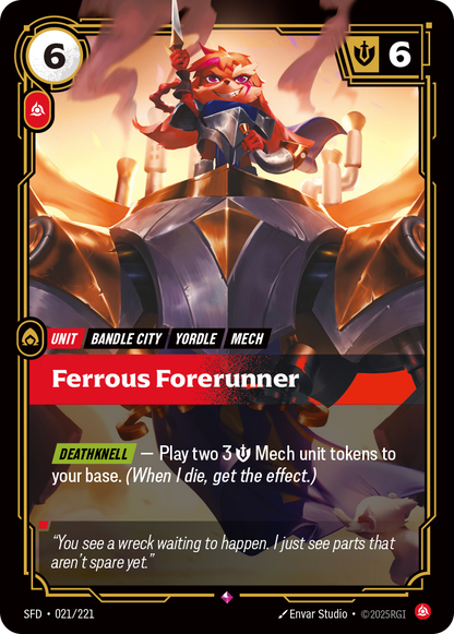 Ferrous Forerunner - SFD 021/221 Chinese Version