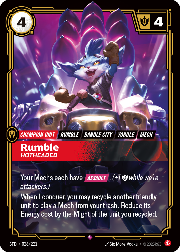 Rumble - SFD 026/221 Chinese Version