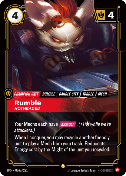 Rumble - SFD 026a/221 Chinese Version