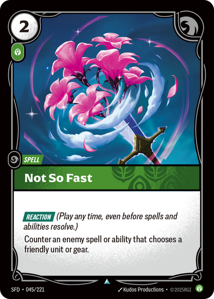 Not So Fast - SFD 045/221 Chinese Version