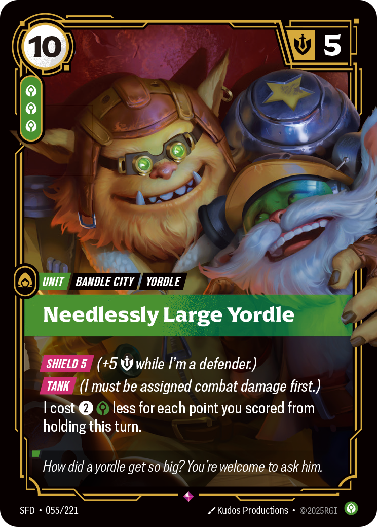 Needlessly Large Yordle - SFD 055/221 Chinese Version